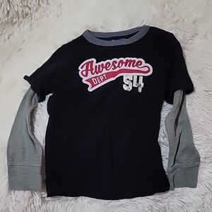 The Children's Place, Black, Awesome Dept. Shirt, Boy's, Size 4T